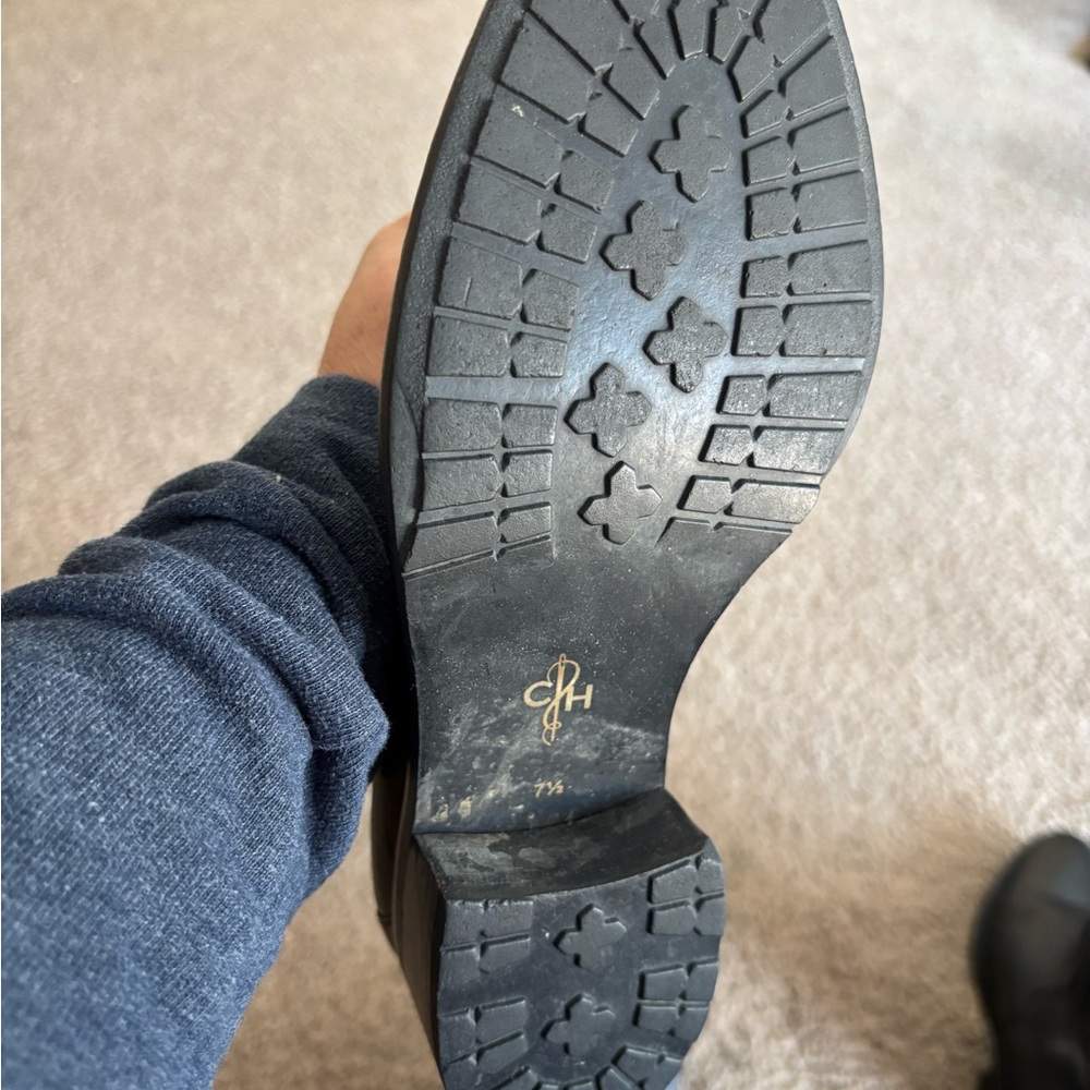 Cole Haan Black Leather Ankle Booties-size 7 1/2 - Picture 5 of 9